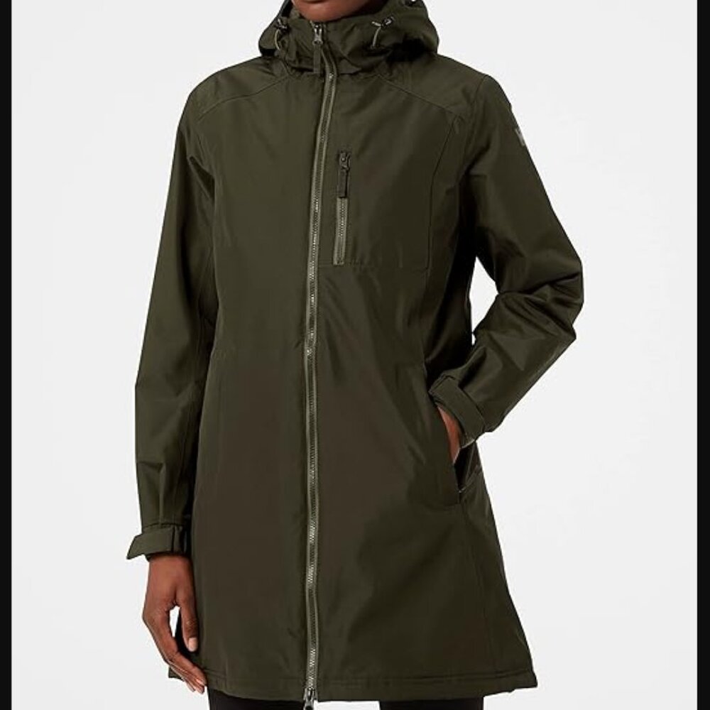 Helly Hansen Long Belfast Waterproof Hooded Jacke… - image 1